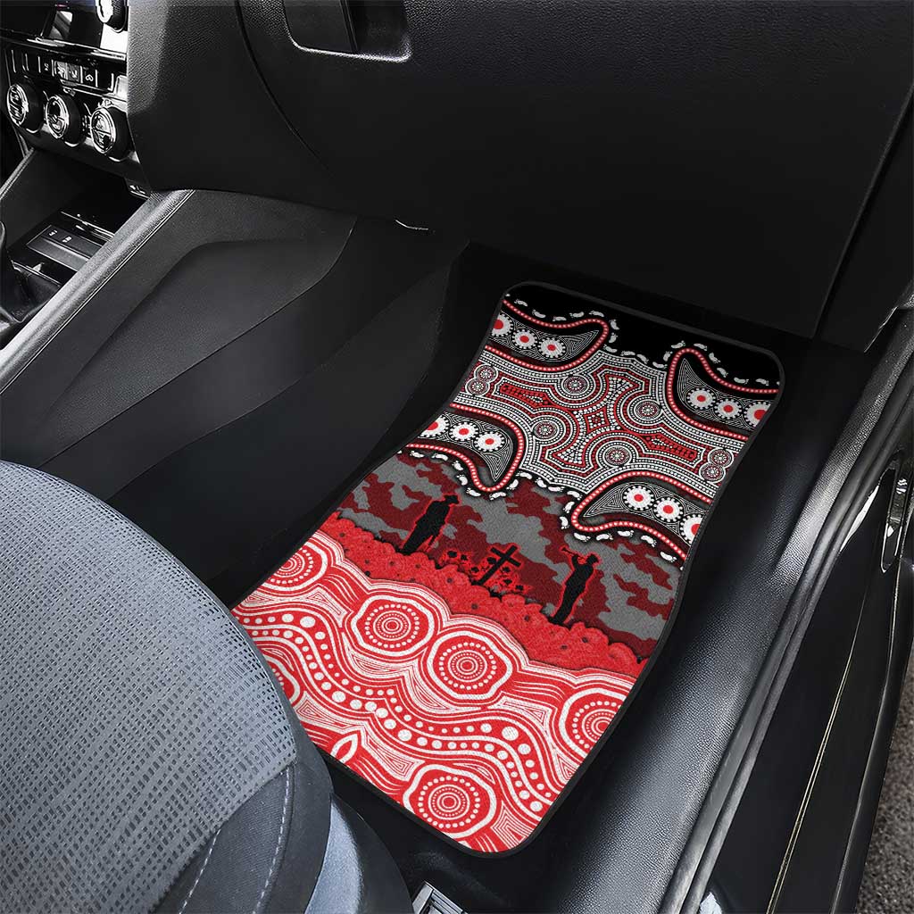 ANZAC Day Dolphins Car Mats Military Memorial Aboriginal Indigenous Art