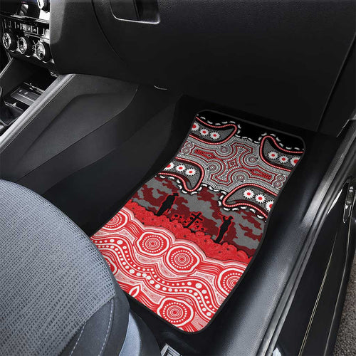 ANZAC Day Dolphins Car Mats Military Memorial Aboriginal Indigenous Art