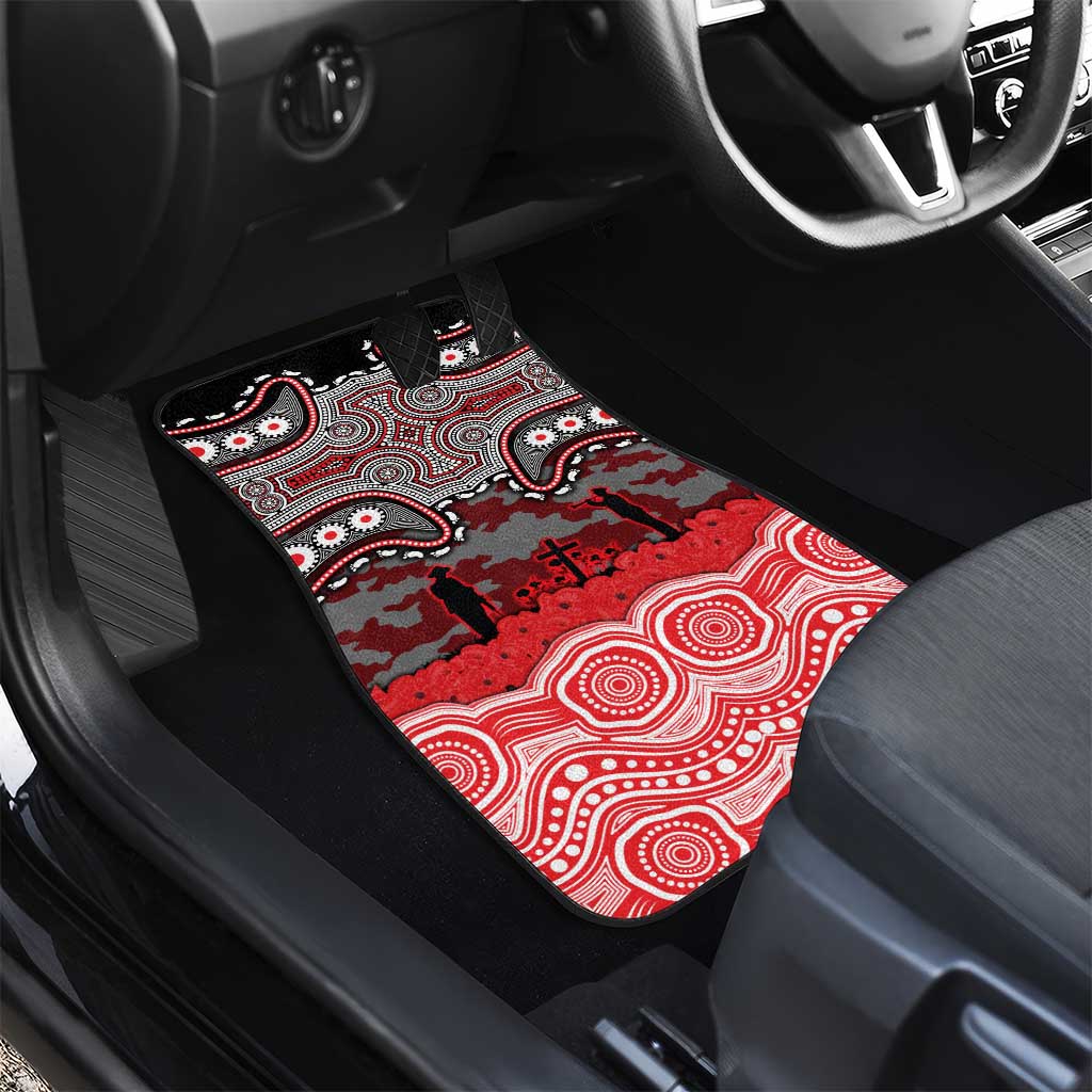 ANZAC Day Dolphins Car Mats Military Memorial Aboriginal Indigenous Art