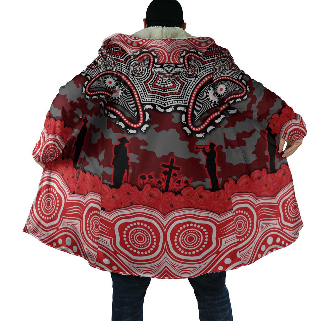 ANZAC Day Dolphins Cloak Military Memorial Aboriginal Indigenous Art