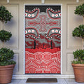 ANZAC Day Dolphins Door Cover Military Memorial Aboriginal Indigenous Art