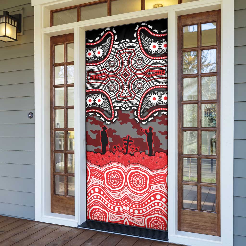 ANZAC Day Dolphins Door Cover Military Memorial Aboriginal Indigenous Art