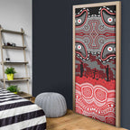 ANZAC Day Dolphins Door Cover Military Memorial Aboriginal Indigenous Art