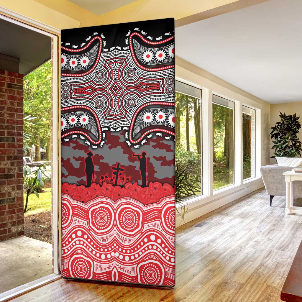 ANZAC Day Dolphins Door Cover Military Memorial Aboriginal Indigenous Art