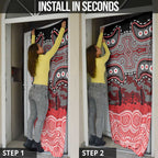 ANZAC Day Dolphins Door Cover Military Memorial Aboriginal Indigenous Art