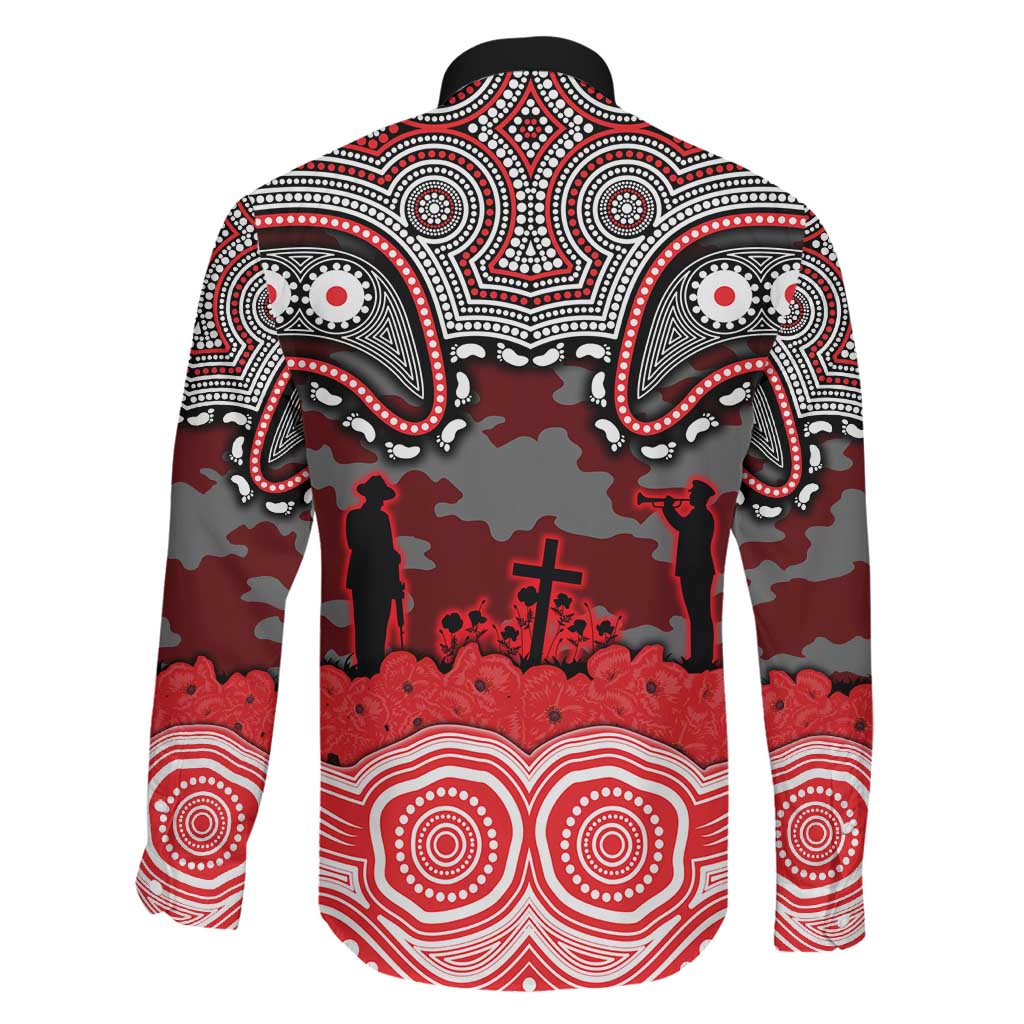 ANZAC Day Dolphins Family Matching Off Shoulder Maxi Dress and Hawaiian Shirt Military Memorial Aboriginal Indigenous Art