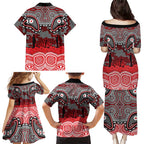 ANZAC Day Dolphins Family Matching Puletasi and Hawaiian Shirt Military Memorial Aboriginal Indigenous Art