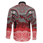 ANZAC Day Dolphins Family Matching Puletasi and Hawaiian Shirt Military Memorial Aboriginal Indigenous Art