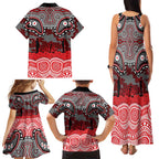 ANZAC Day Dolphins Family Matching Tank Maxi Dress and Hawaiian Shirt Military Memorial Aboriginal Indigenous Art