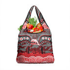 ANZAC Day Dolphins Grocery Bag Military Memorial Aboriginal Indigenous Art