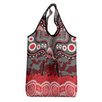 ANZAC Day Dolphins Grocery Bag Military Memorial Aboriginal Indigenous Art