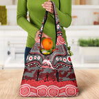 ANZAC Day Dolphins Grocery Bag Military Memorial Aboriginal Indigenous Art