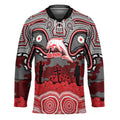 ANZAC Day Dolphins Hockey Jersey Military Memorial Aboriginal Indigenous Art