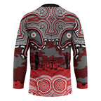 ANZAC Day Dolphins Hockey Jersey Military Memorial Aboriginal Indigenous Art