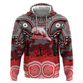 ANZAC Day Dolphins Hoodie Military Memorial Aboriginal Indigenous Art
