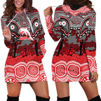ANZAC Day Dolphins Hoodie Dress Military Memorial Aboriginal Indigenous Art