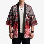 ANZAC Day Dolphins Kimono Military Memorial Aboriginal Indigenous Art