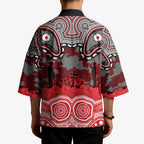 ANZAC Day Dolphins Kimono Military Memorial Aboriginal Indigenous Art