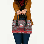 ANZAC Day Dolphins Leather Bag Military Memorial Aboriginal Indigenous Art