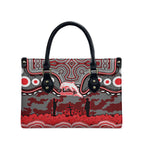 ANZAC Day Dolphins Leather Bag Military Memorial Aboriginal Indigenous Art