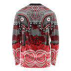 ANZAC Day Dolphins Long Sleeve Shirt Military Memorial Aboriginal Indigenous Art