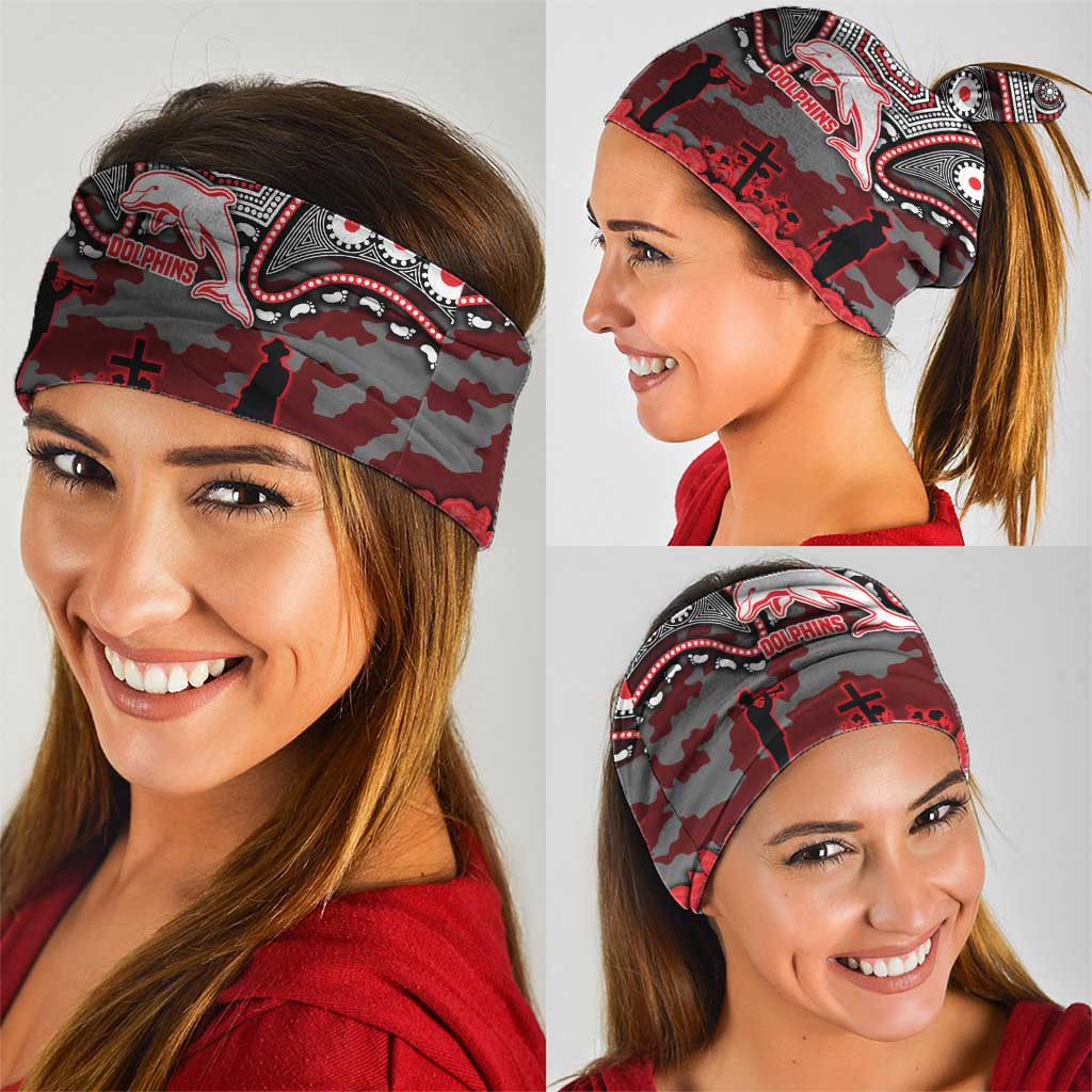 ANZAC Day Dolphins Neck Gaiter Military Memorial Aboriginal Indigenous Art