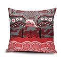 ANZAC Day Dolphins Pillow Cover Military Memorial Aboriginal Indigenous Art