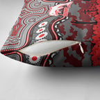 ANZAC Day Dolphins Pillow Cover Military Memorial Aboriginal Indigenous Art