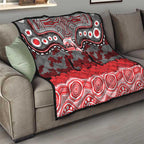 ANZAC Day Dolphins Quilt Military Memorial Aboriginal Indigenous Art
