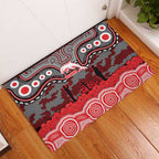 ANZAC Day Dolphins Rubber Doormat Military Memorial Aboriginal Indigenous Art