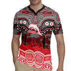 ANZAC Day Dolphins Rugby Jersey Military Memorial Aboriginal Indigenous Art