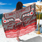 ANZAC Day Dolphins Sarong Military Memorial Aboriginal Indigenous Art