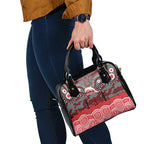 ANZAC Day Dolphins Shoulder Handbag Military Memorial Aboriginal Indigenous Art