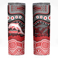 ANZAC Day Dolphins Skinny Tumbler Military Memorial Aboriginal Indigenous Art