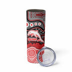 ANZAC Day Dolphins Skinny Tumbler Military Memorial Aboriginal Indigenous Art