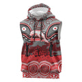 ANZAC Day Dolphins Sleeveless Hoodie Military Memorial Aboriginal Indigenous Art