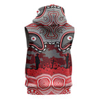 ANZAC Day Dolphins Sleeveless Hoodie Military Memorial Aboriginal Indigenous Art