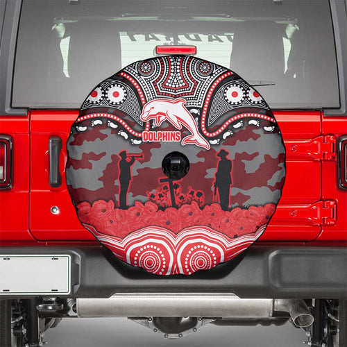ANZAC Day Dolphins Spare Tire Cover Military Memorial Aboriginal Indigenous Art