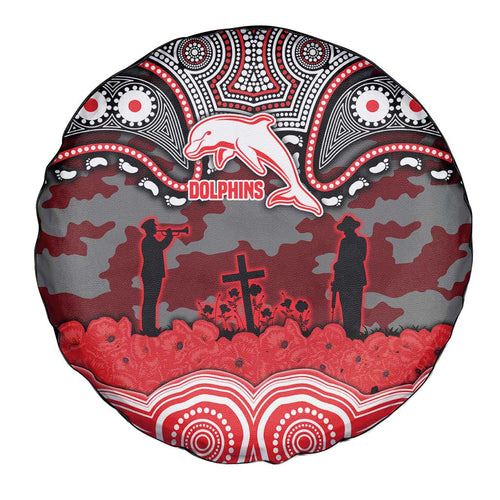 ANZAC Day Dolphins Spare Tire Cover Military Memorial Aboriginal Indigenous Art
