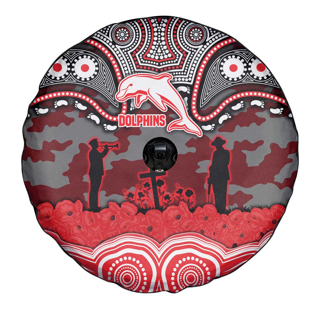 ANZAC Day Dolphins Spare Tire Cover Military Memorial Aboriginal Indigenous Art