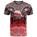 ANZAC Day Dolphins T Shirt Military Memorial Aboriginal Indigenous Art