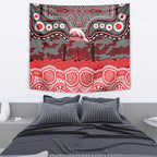 ANZAC Day Dolphins Tapestry Military Memorial Aboriginal Indigenous Art