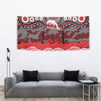 ANZAC Day Dolphins Tapestry Military Memorial Aboriginal Indigenous Art