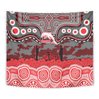 ANZAC Day Dolphins Tapestry Military Memorial Aboriginal Indigenous Art