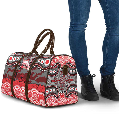 ANZAC Day Dolphins Travel Bag Military Memorial Aboriginal Indigenous Art