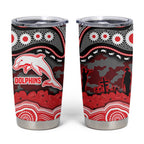 ANZAC Day Dolphins Tumbler Cup Military Memorial Aboriginal Indigenous Art