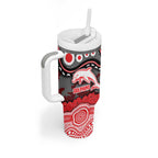 ANZAC Day Dolphins Tumbler With Handle Military Memorial Aboriginal Indigenous Art
