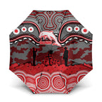 ANZAC Day Dolphins Umbrella Military Memorial Aboriginal Indigenous Art