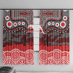 ANZAC Day Dolphins Window Curtain Military Memorial Aboriginal Indigenous Art