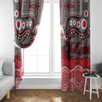 ANZAC Day Dolphins Window Curtain Military Memorial Aboriginal Indigenous Art